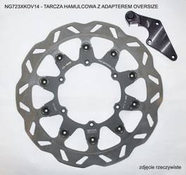 NG Vordere Bremsscheibe mit OVERSIZE-Adapter YAMAHA YZF 450 08-15