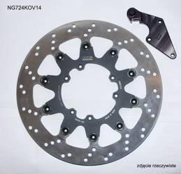 NG Vordere Bremsscheibe mit OVERSIZE-Adapter HONDA CR 125 04-09 / CRF 250R/X 04-14 / CRF 450R 04-14 / CRF 450X 04-16