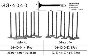 Vesrah Einlassventil KAWASAKI ZX 6R 95-02 / ZZR 600 06-08